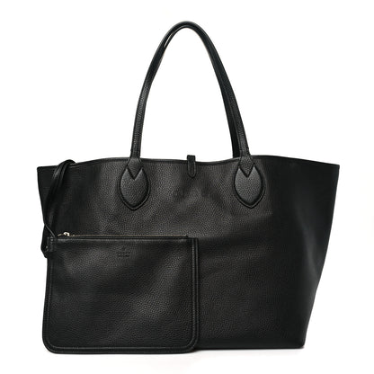 Gucci Grained Calfskin Monogram Large Totissima Reversible Tote Black 2 of 17