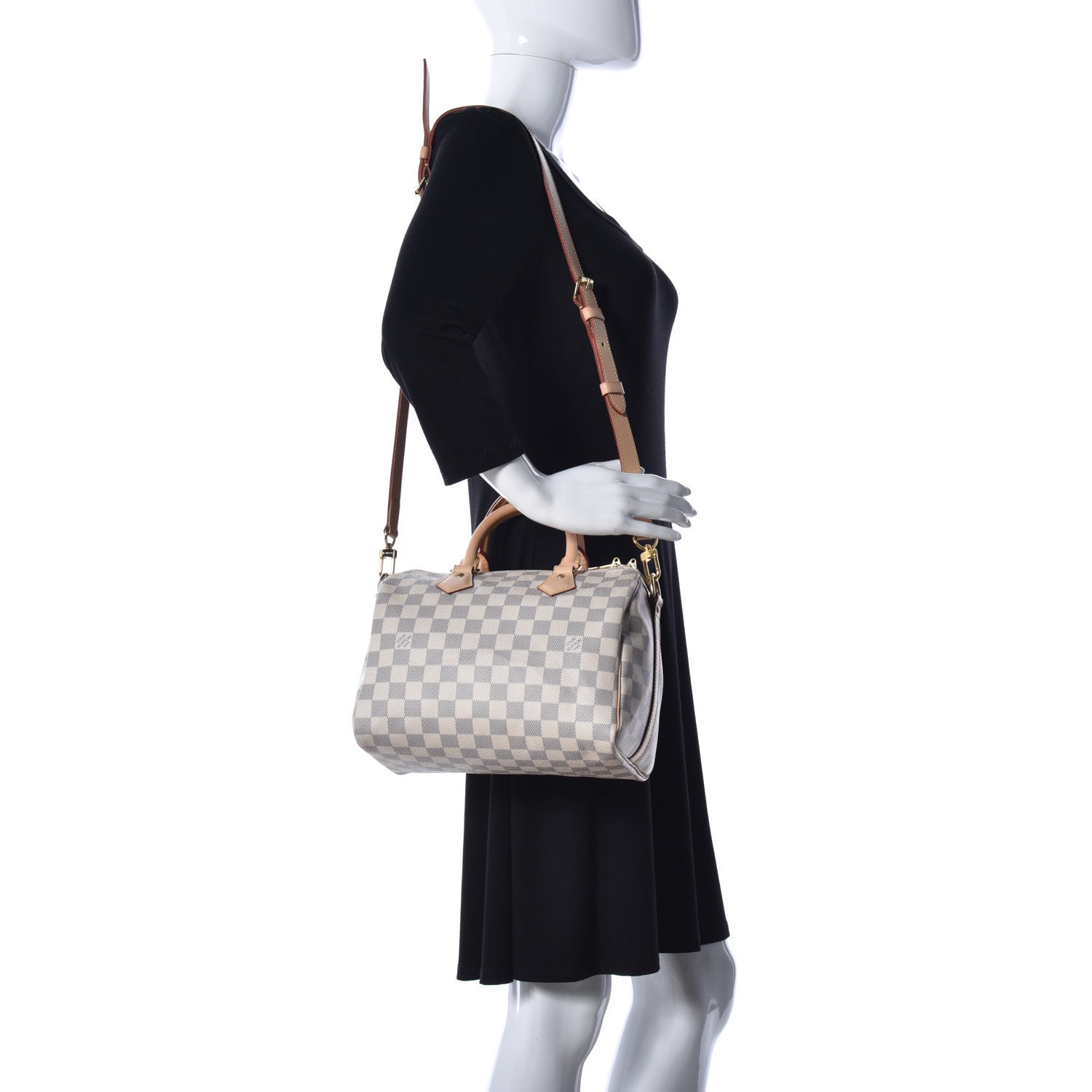 Louis Vuitton Damier Azur Speedy Bandouliere 25 2 of 10