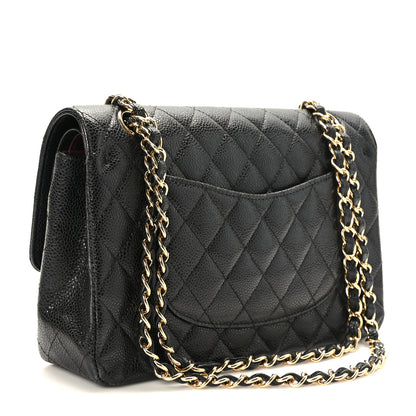 Chanel Caviar Quilted Medium Double Flap Black 3 of 9