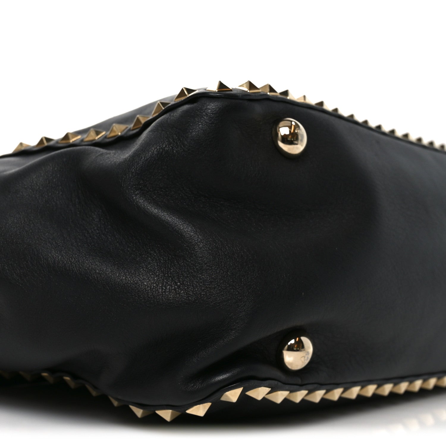 Valentino Garavani Vitello Medium Rockstud Tote Tote Black 8 of 9