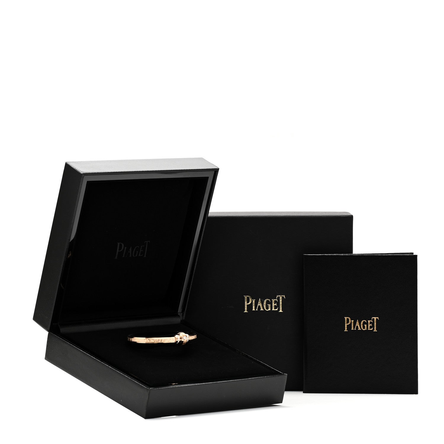 Piaget 18K Rose Gold Diamond Possession Decor Palace Bangle Bracelet 4 of 4