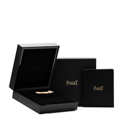 Piaget 18K Rose Gold Diamond Possession Decor Palace Bangle Bracelet 4 of 4