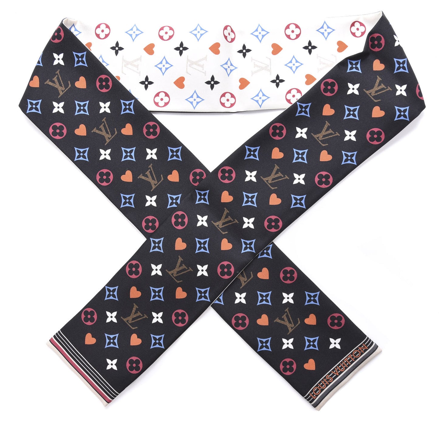 Silk Game On Bandeau Black White