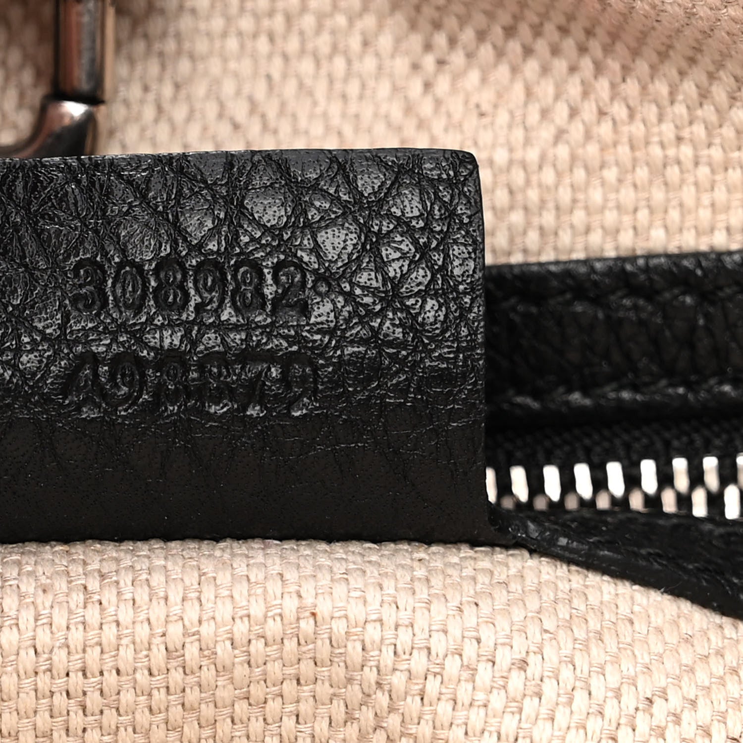 Gucci Pebbled Calfskin Studded Medium Soho Chain Shoulder Bag Black 7 of 14