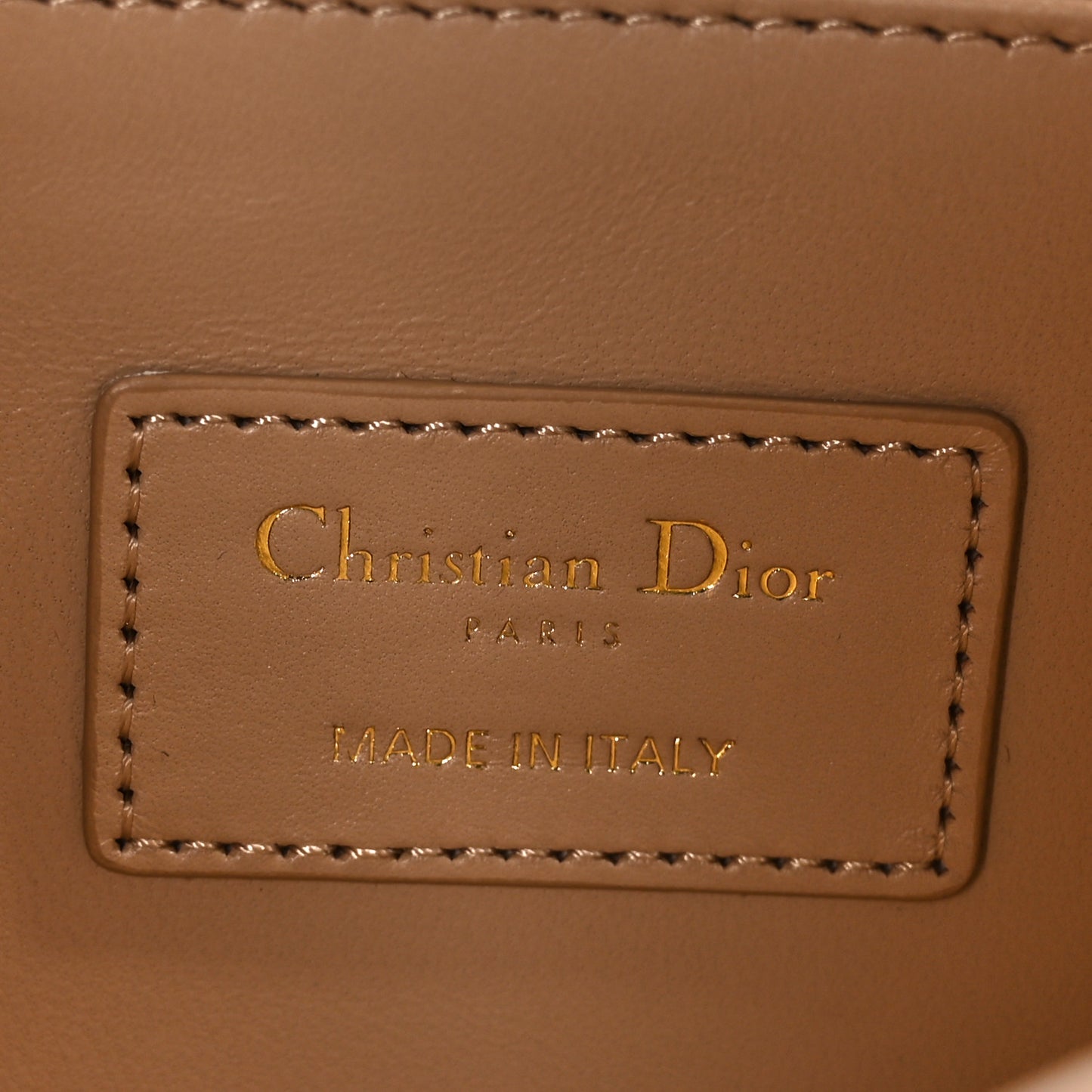 Lambskin Cannage My Dior Top Handle Bag Beige