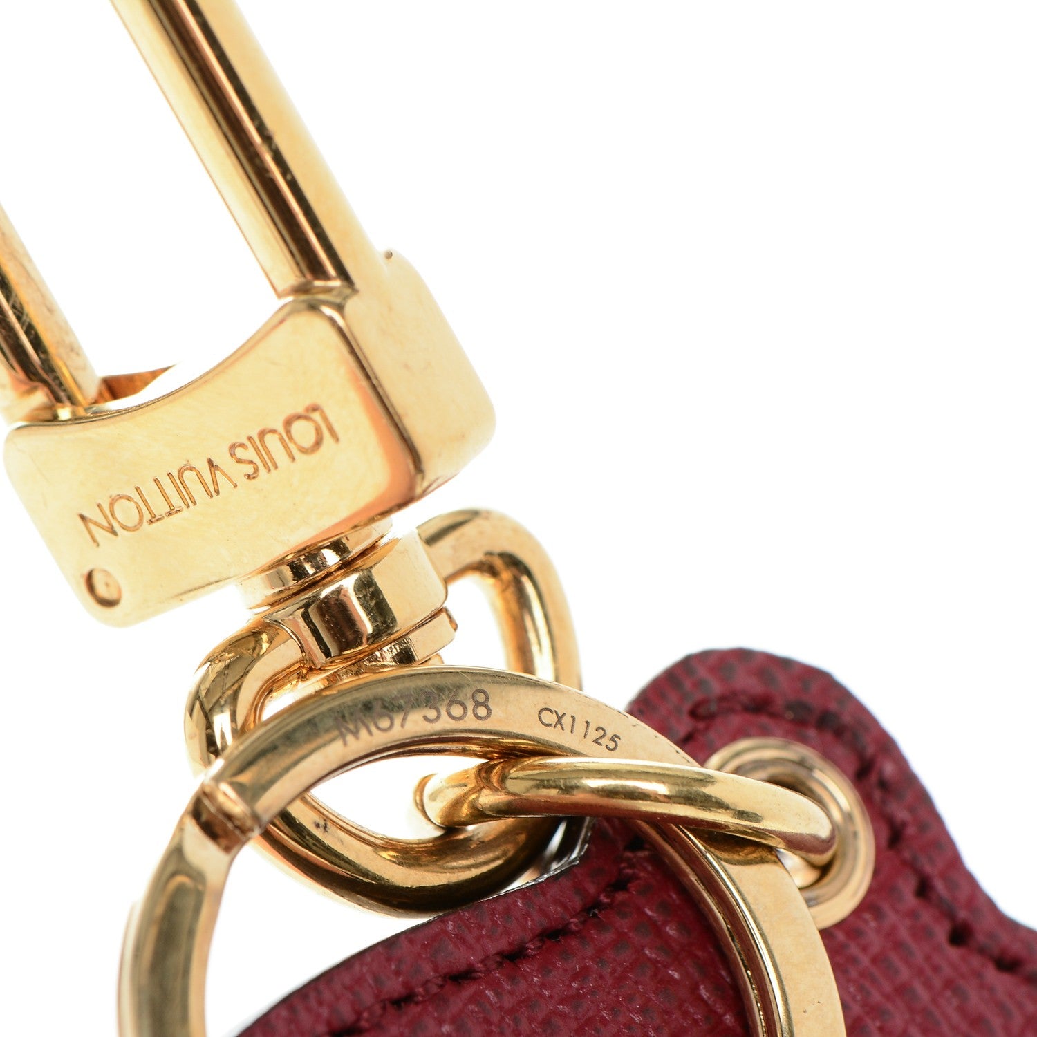 Louis Vuitton Monogram Illustre Multi V Bag Charm Key Ring Fuchsia 4 of 4