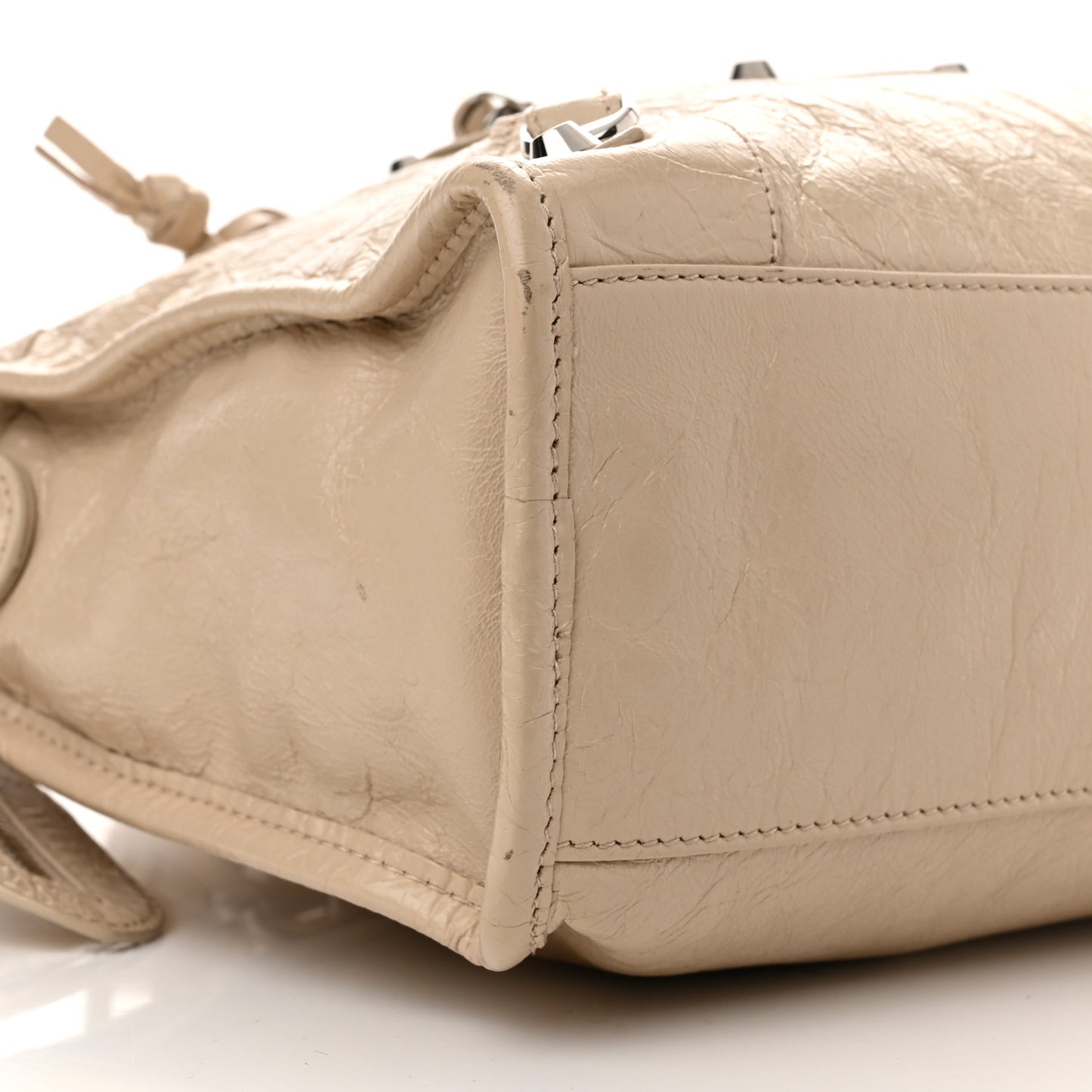 Agneau Classic Silver Hardware S City Beige Tapioca