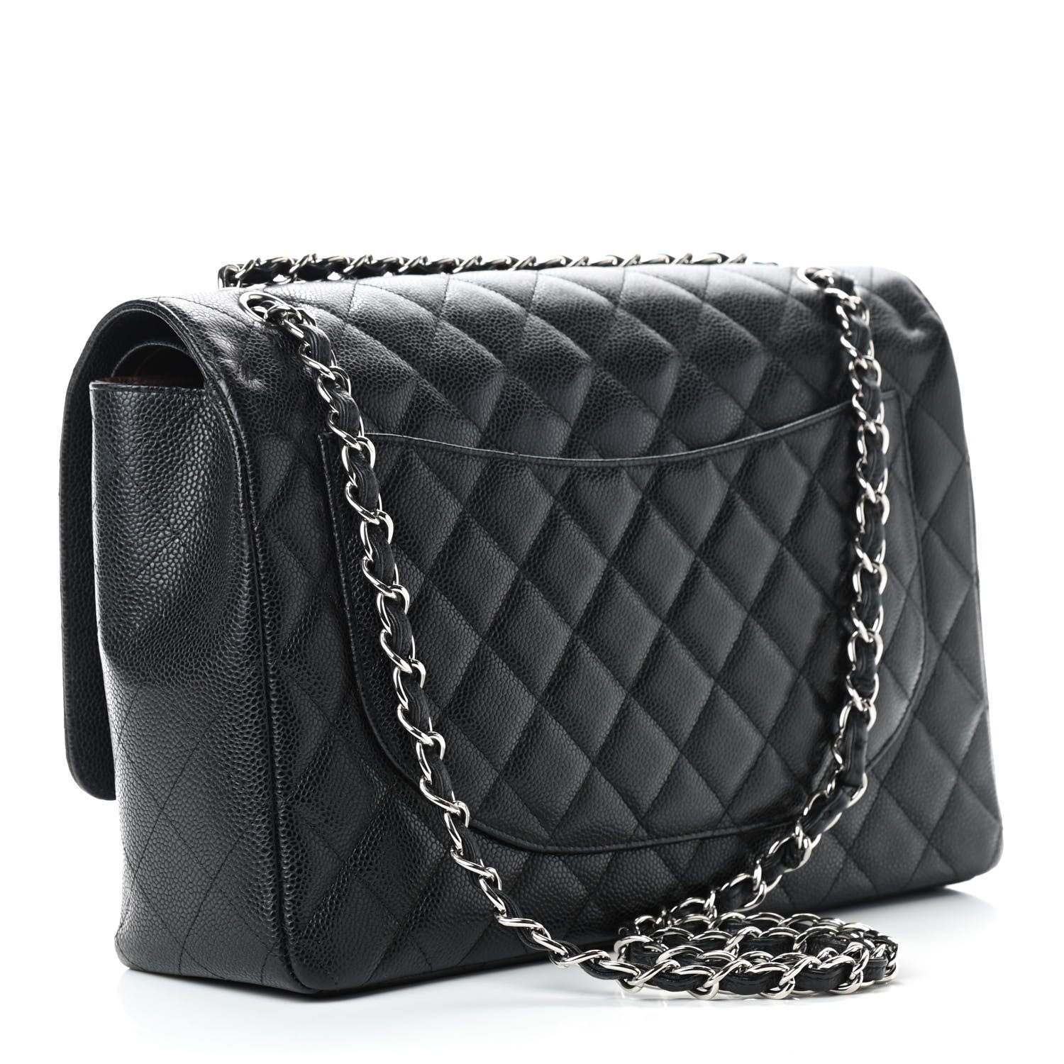 Chanel Caviar Quilted Maxi Double Flap Black 3 of 9