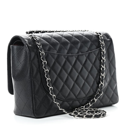 Chanel Caviar Quilted Maxi Double Flap Black 3 of 9