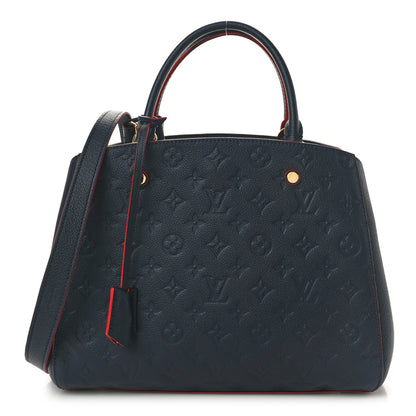 Louis Vuitton Empreinte Montaigne MM Marine Rouge 1 of 9