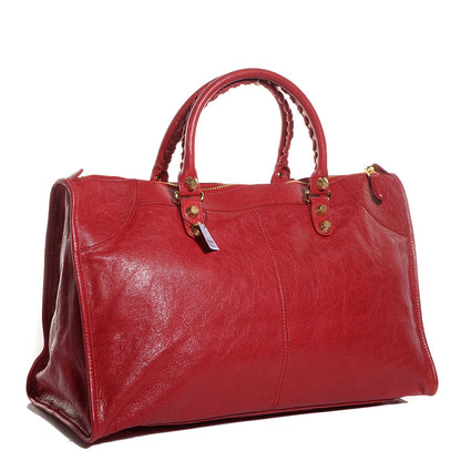 Balenciaga Agneau Giant 12 Gold Hardware Work Rouge Cardinal 3 of 11