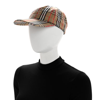 Burberry X SUPREME Cotton Vintage Check Monogram Baseball Hat Archive Beige 2 of 10