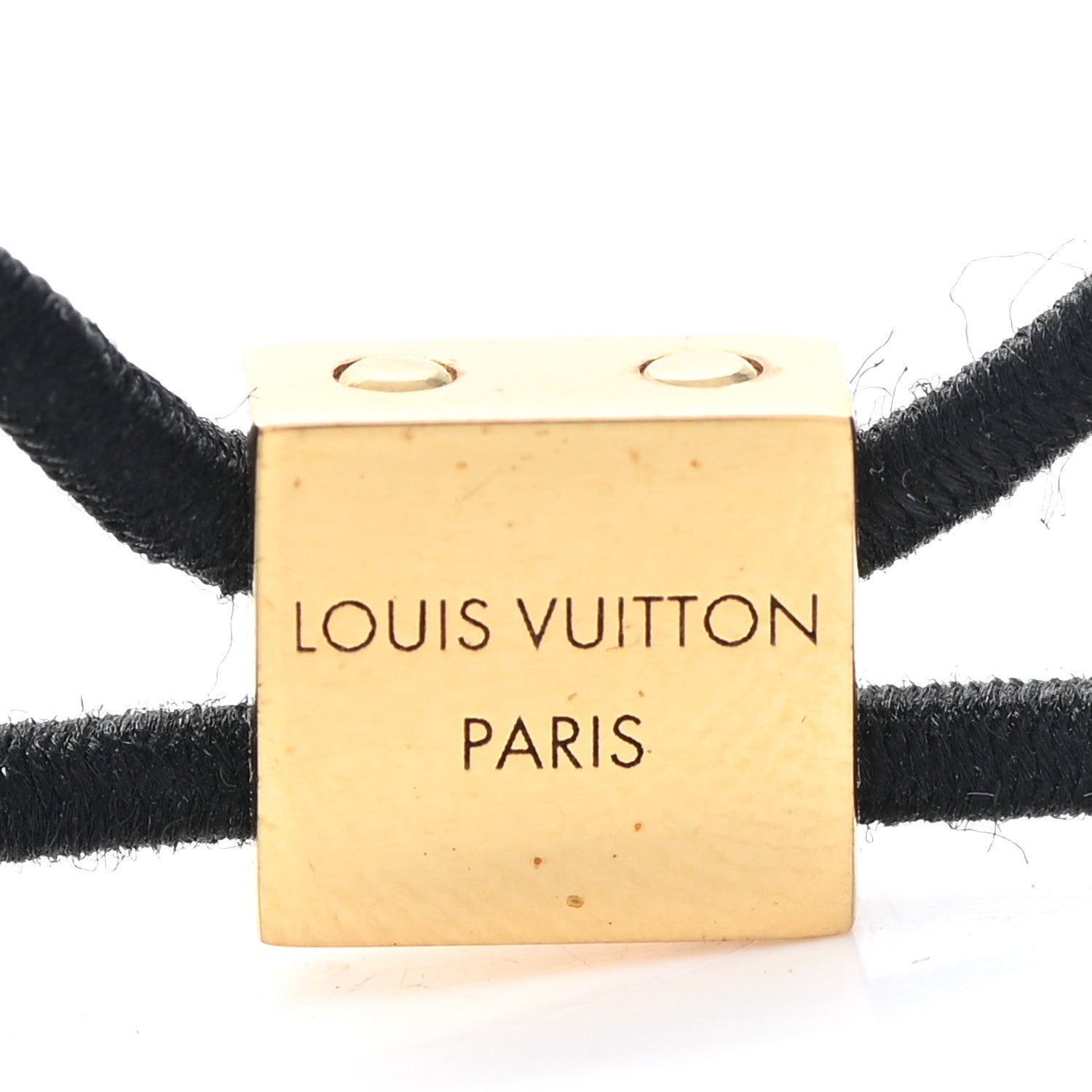 Louis Vuitton Planete LV Nanogram Chouchou Hair Tie Gold Silver 3 of 4