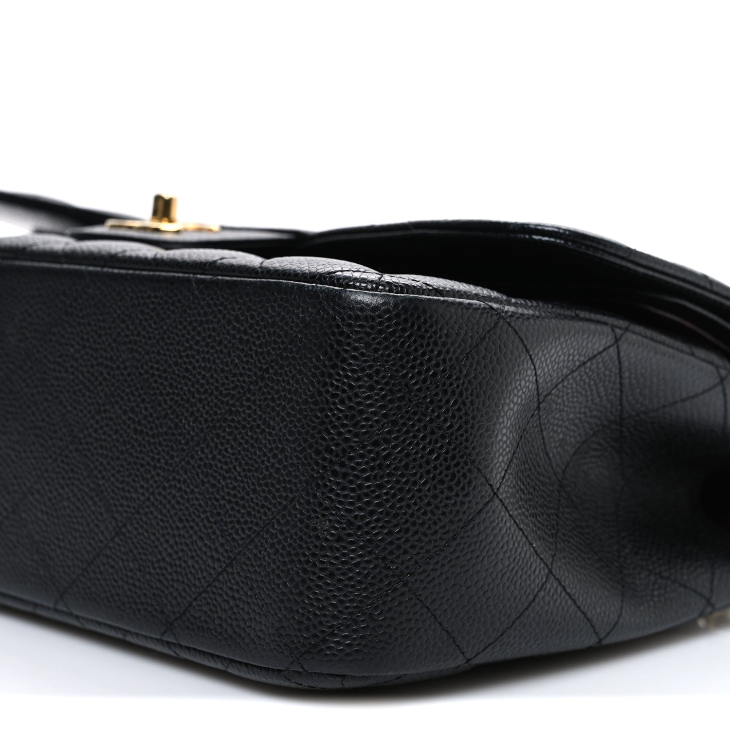 Chanel Caviar Quilted Jumbo Double Flap Black 10 of 12