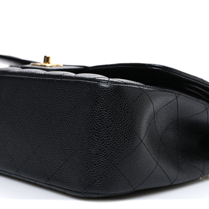 Chanel Caviar Quilted Jumbo Double Flap Black 10 of 12
