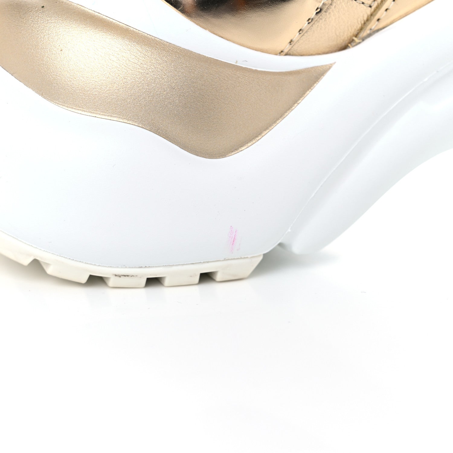 Louis Vuitton Metallic Calfskin Technical Nylon LV Archlight Sneakers 36 Gold White 15 of 16