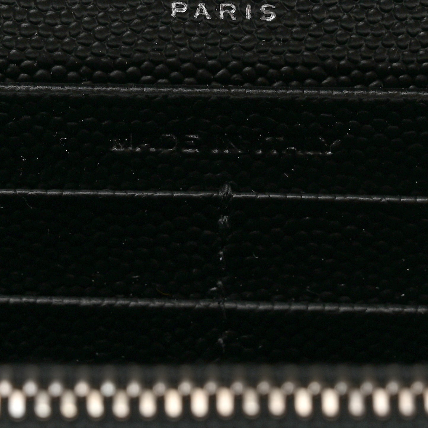 Grain De Poudre Matelasse Chevron Monogram Flap Wallet Black