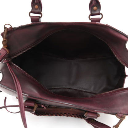 Balenciaga Used Calfskin Rust Hardware Neo Classic City Burgundy 5 of 12