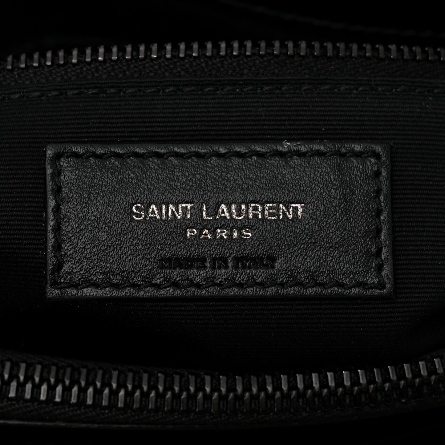 Calfskin Y Quilted Monogram Monochrome Medium Loulou Chain Satchel Black