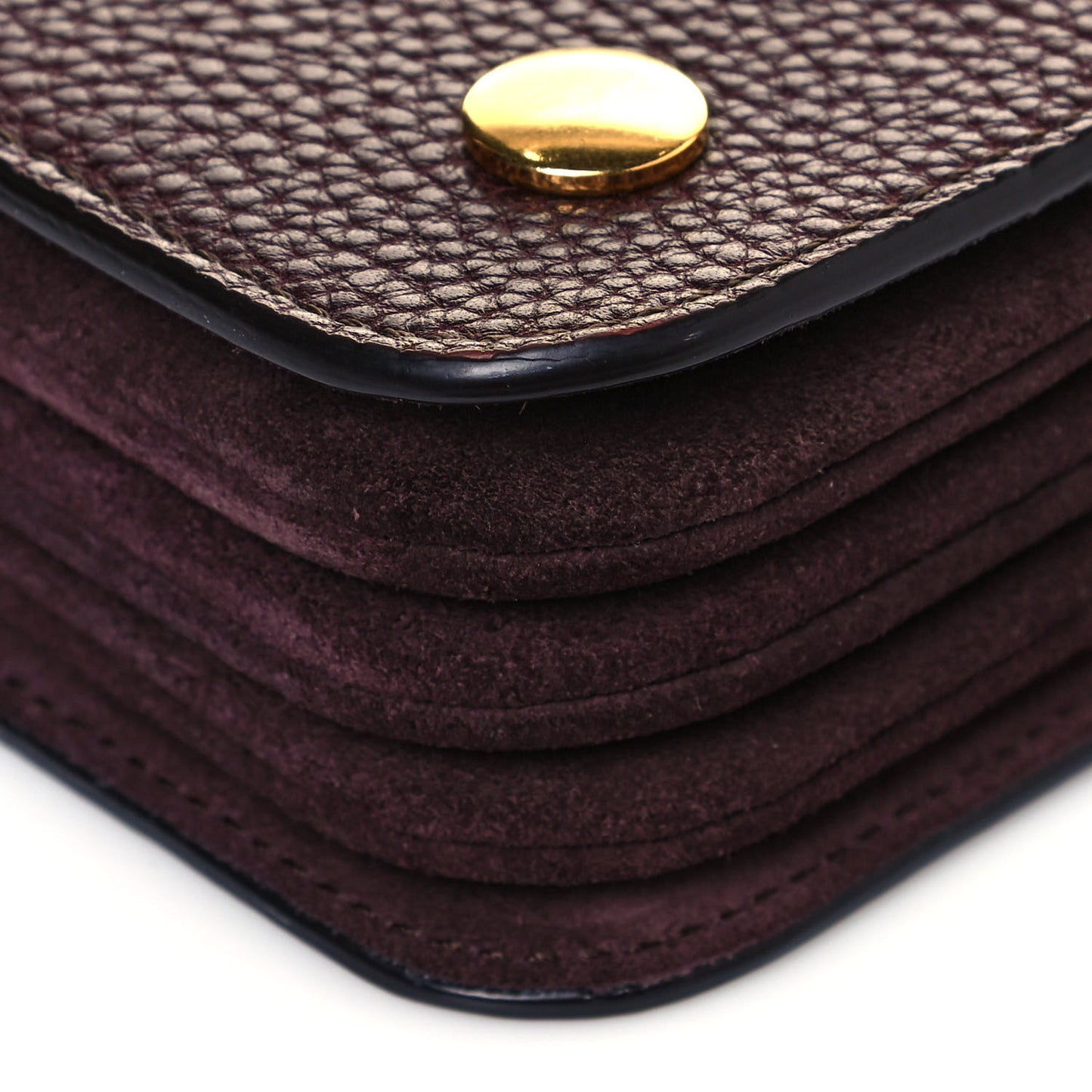 Classic Grain Calfskin Small Clifton Flap Oxblood