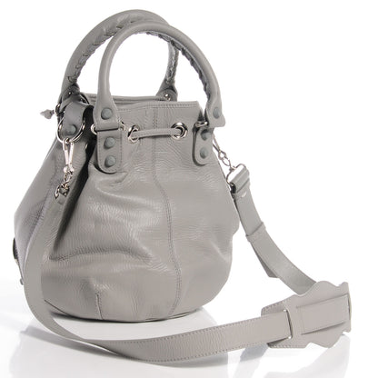Balenciaga Matte Goatskin Rubber Covered Classic Hardware Mini Pompon Gris Glace 5 of 13