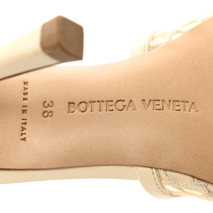 Bottega Veneta Mesh Nappa Stretch Ankle Tie Sandals 38 Toile 6 of 11