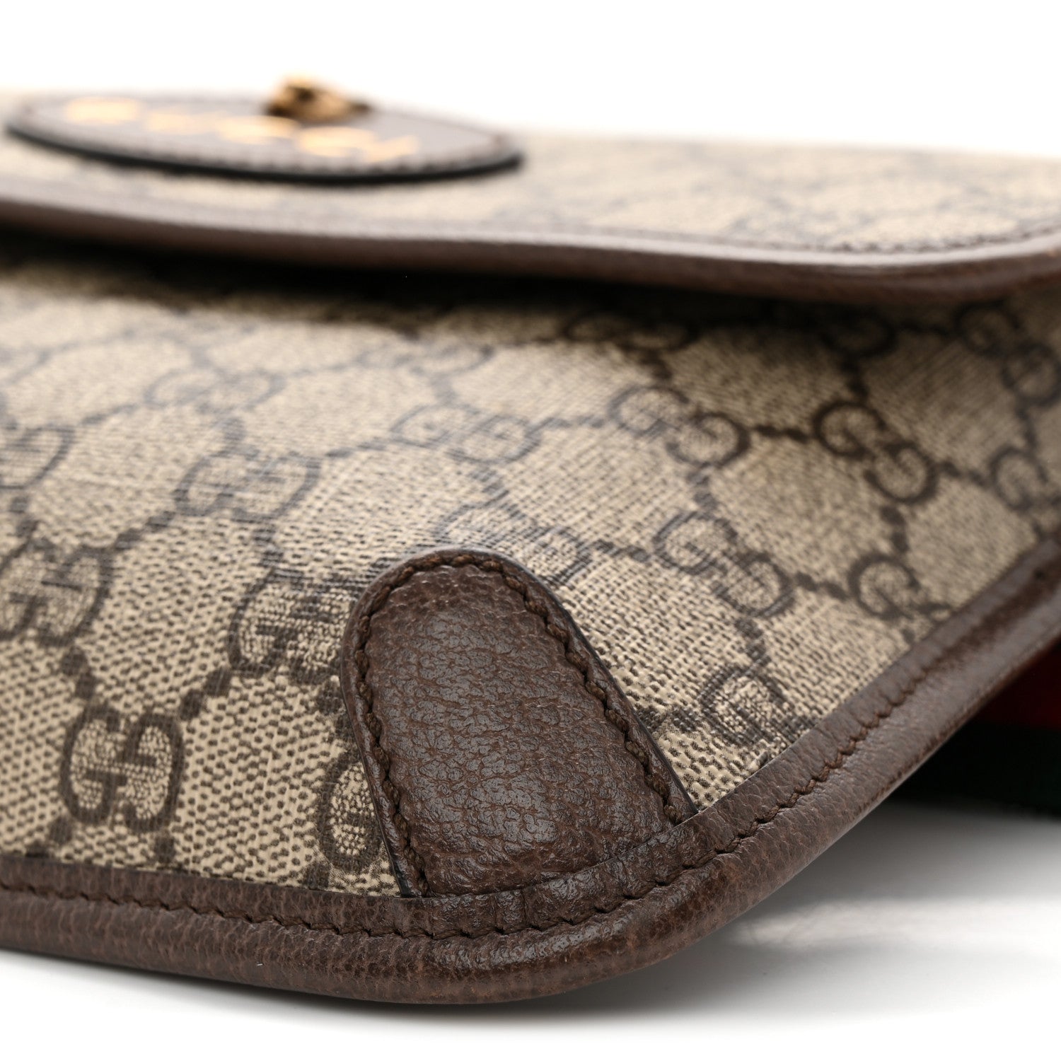 Gucci GG Supreme Monogram Neo Vintage Web Belt Bag Brown 9 of 11