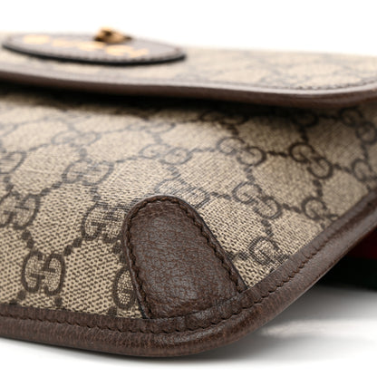 Gucci GG Supreme Monogram Neo Vintage Web Belt Bag Brown 9 of 11