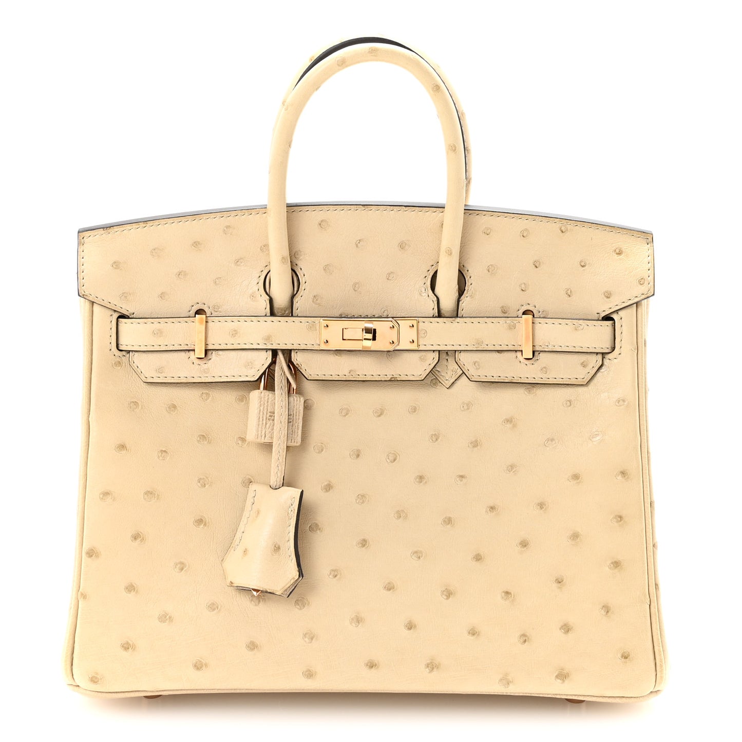 Ostrich Birkin 25 Parchemin