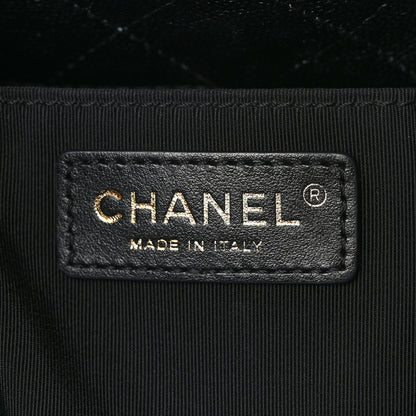 Chanel Caviar Quilted Large Rolled Up Bucket Drawstring Bag Black 6 of 9