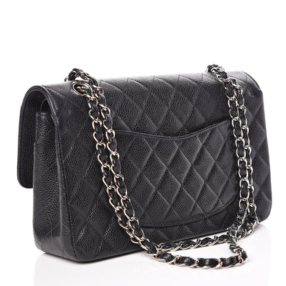 Chanel Caviar Quilted Medium Double Flap Black 3 of 12
