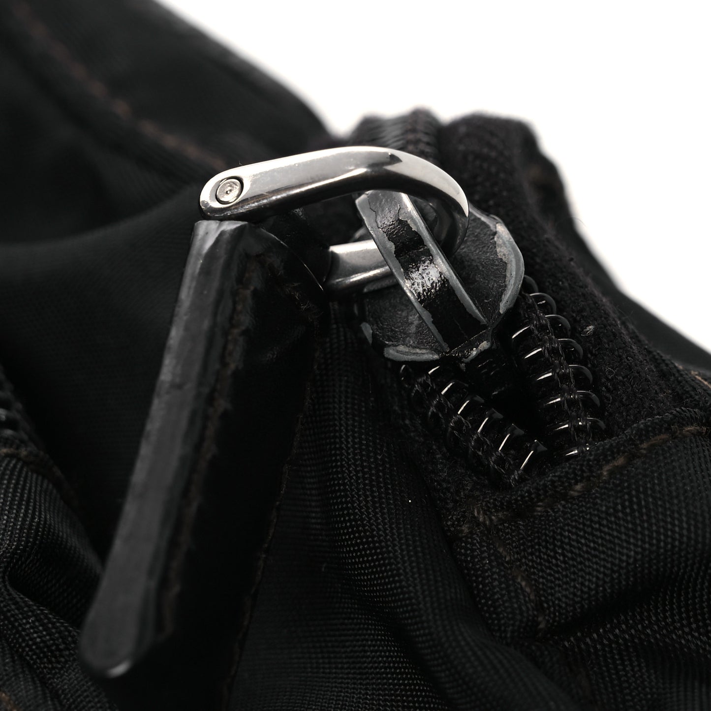 Tessuto Nylon Saffiano Small Vela Messenger Black