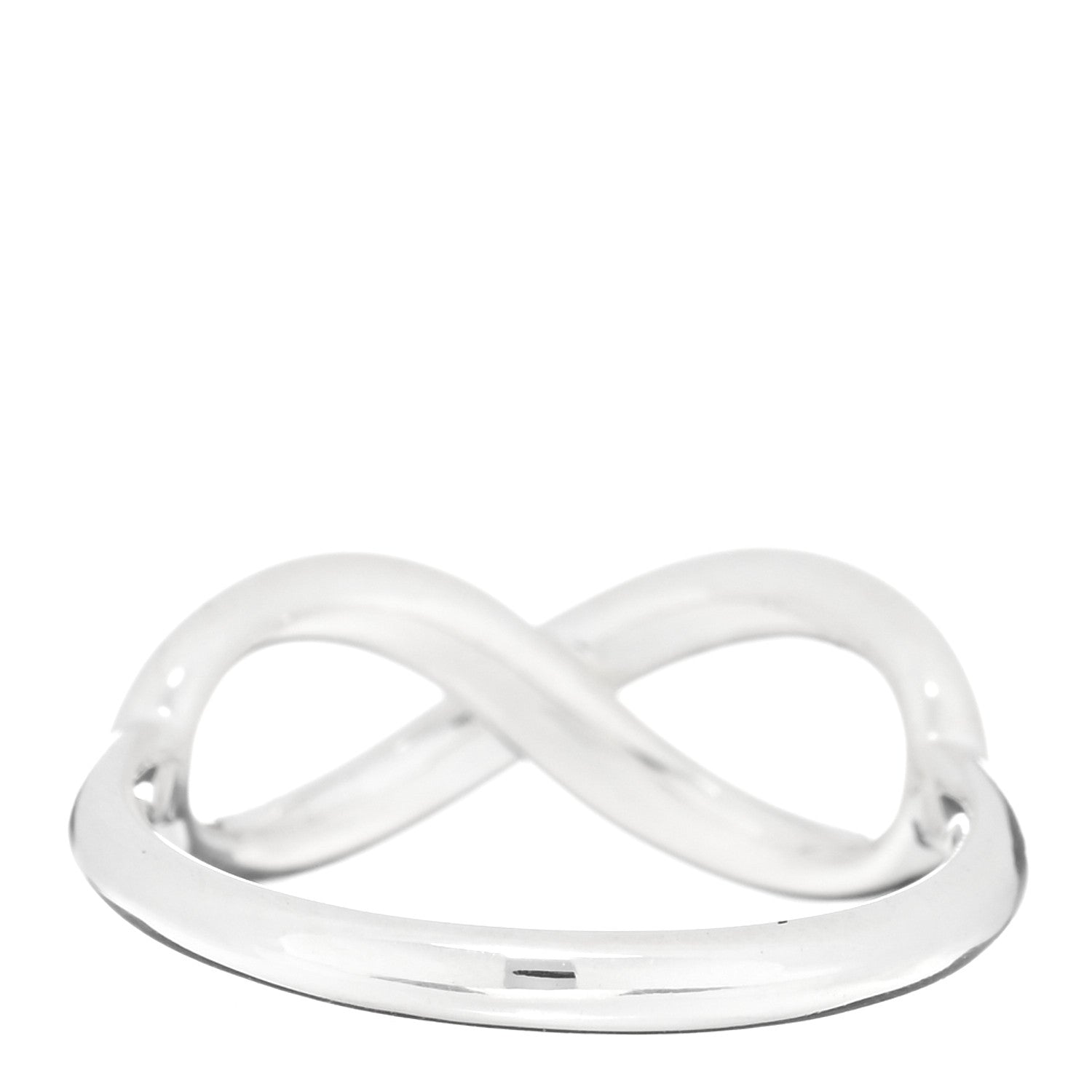 Tiffany Sterling Silver Infinity Ring 50 5.5 3 of 4