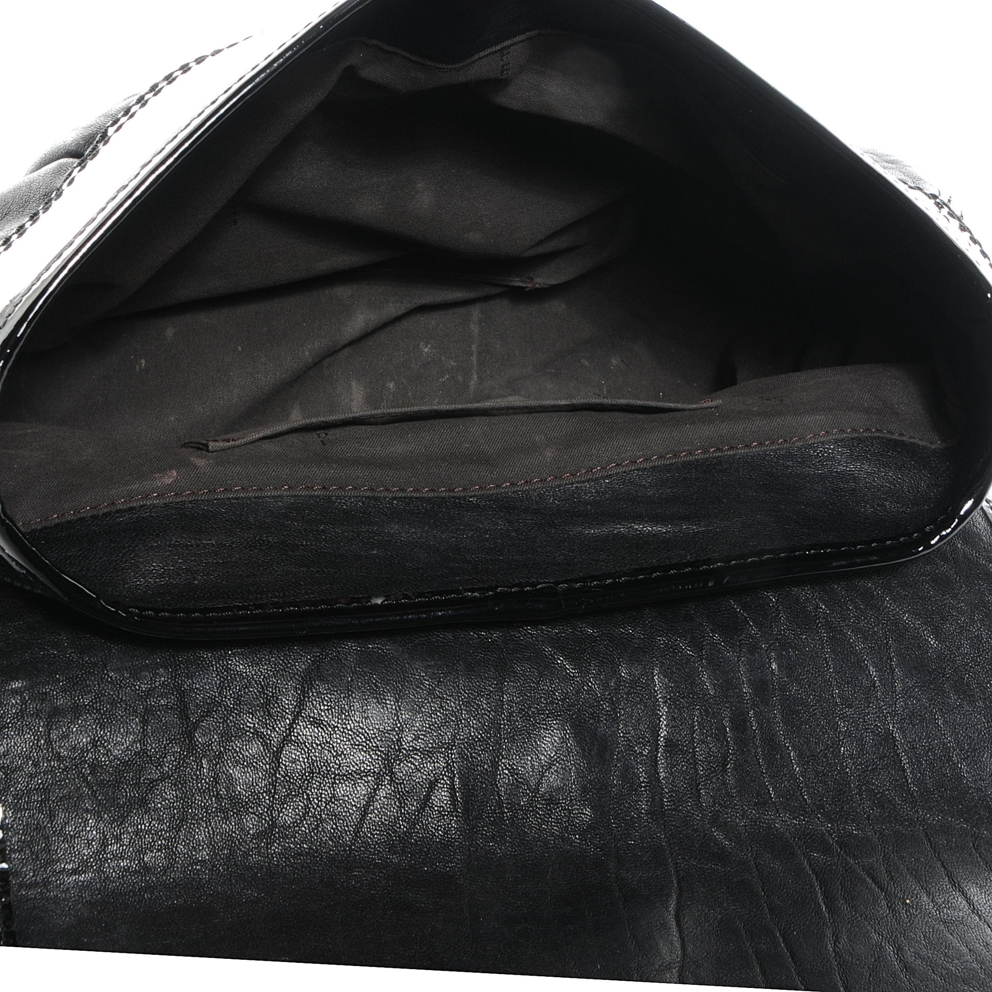 Fendi Nappa Patent B Bag Black 5 of 10