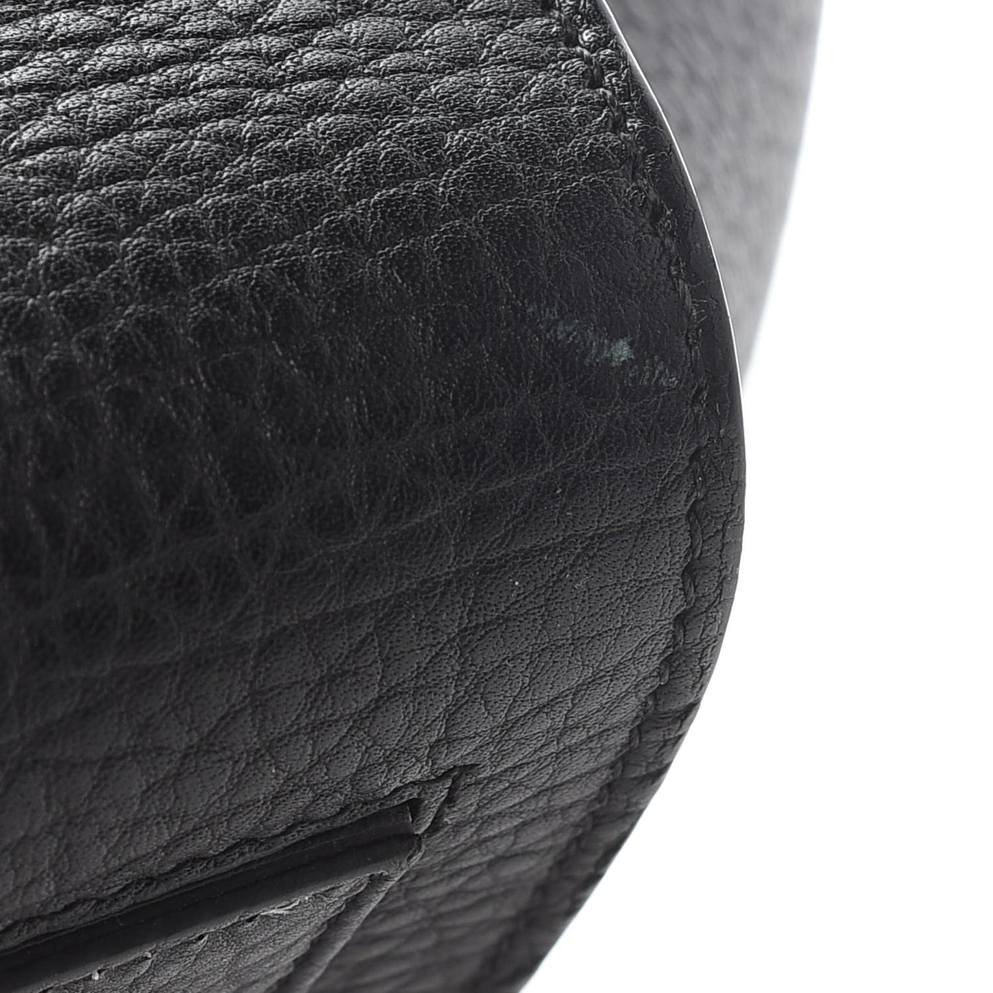 Crisped Calfskin Mini Tie Knot Tote Black