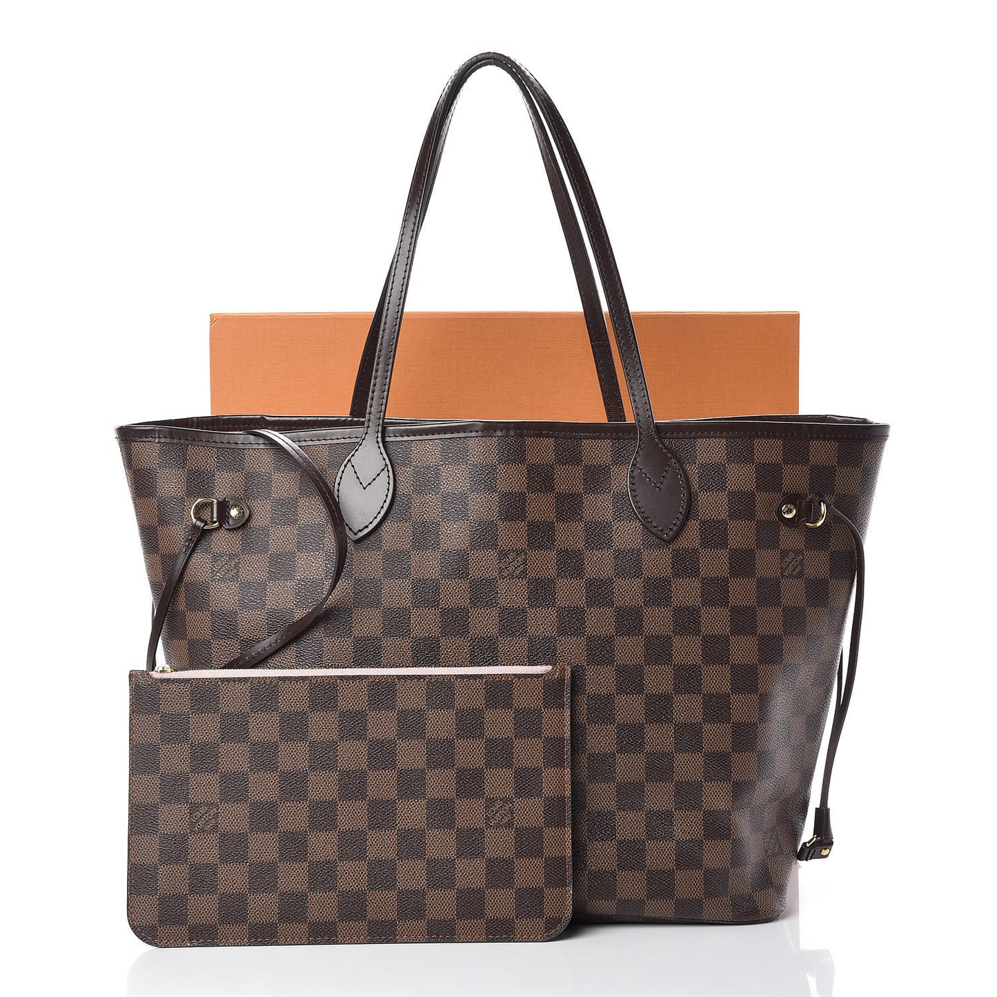 Damier Ebene Neo Neverfull MM Rose Ballerine