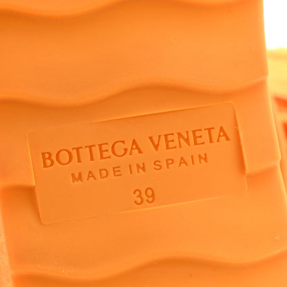 Bottega Veneta Mesh Lambskin Sporty Web Stretch Ankle Tie Espadrilles 39 Tangerine 12 of 14