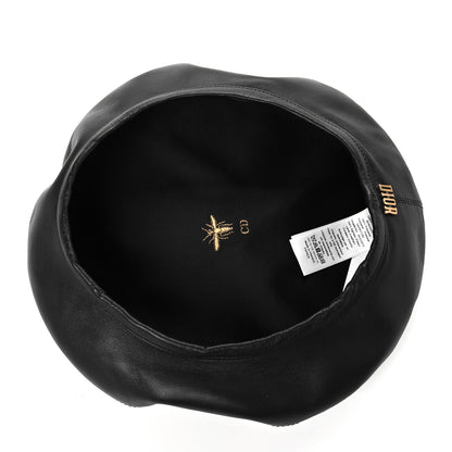 Christian Dior Lambskin D-Dream Beret 57 Black 6 of 8
