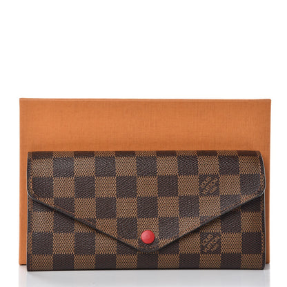 Louis Vuitton Damier Ebene Josephine Wallet Red 7 of 7