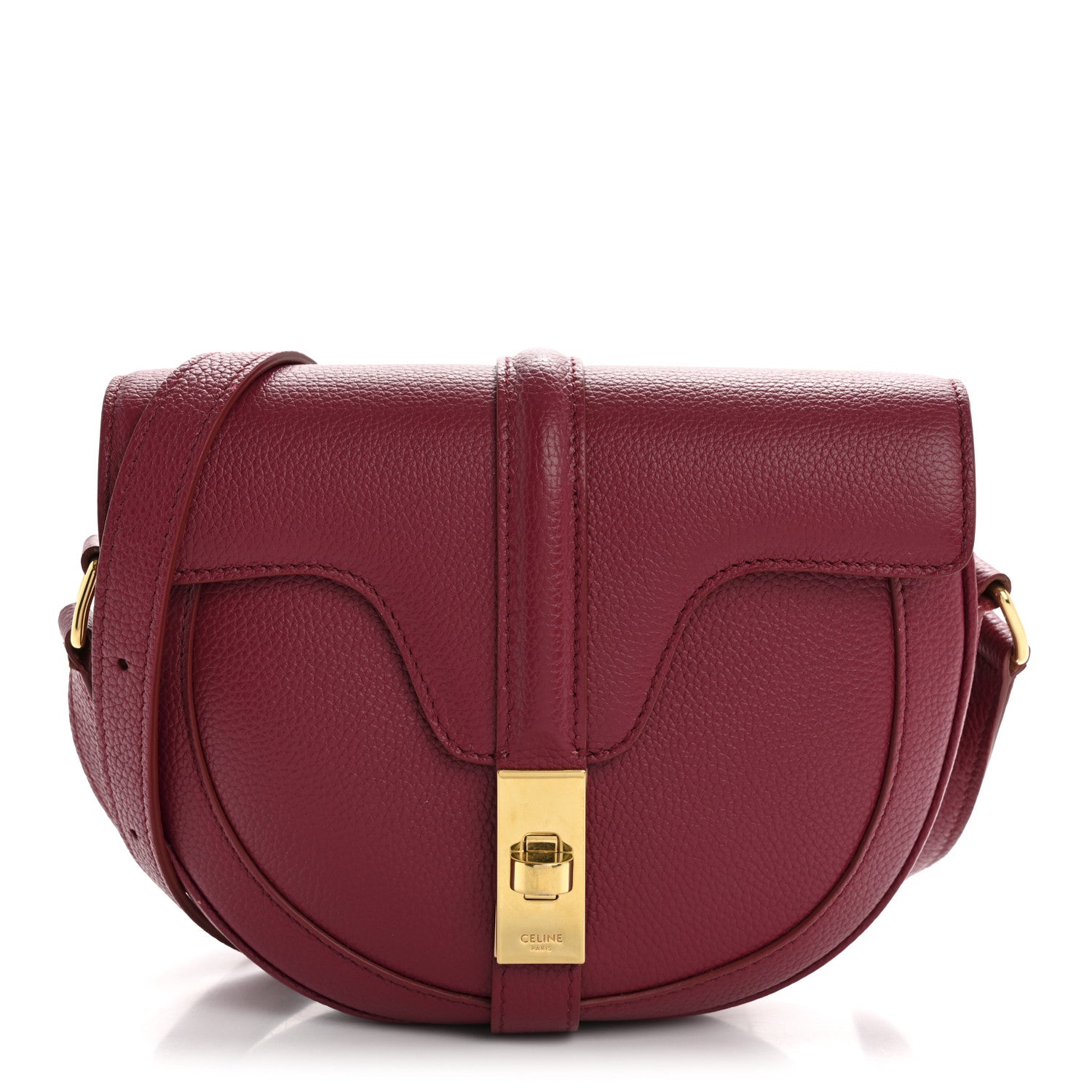 Celine Grained Calfskin Besace Small 16 Red 1 of 16