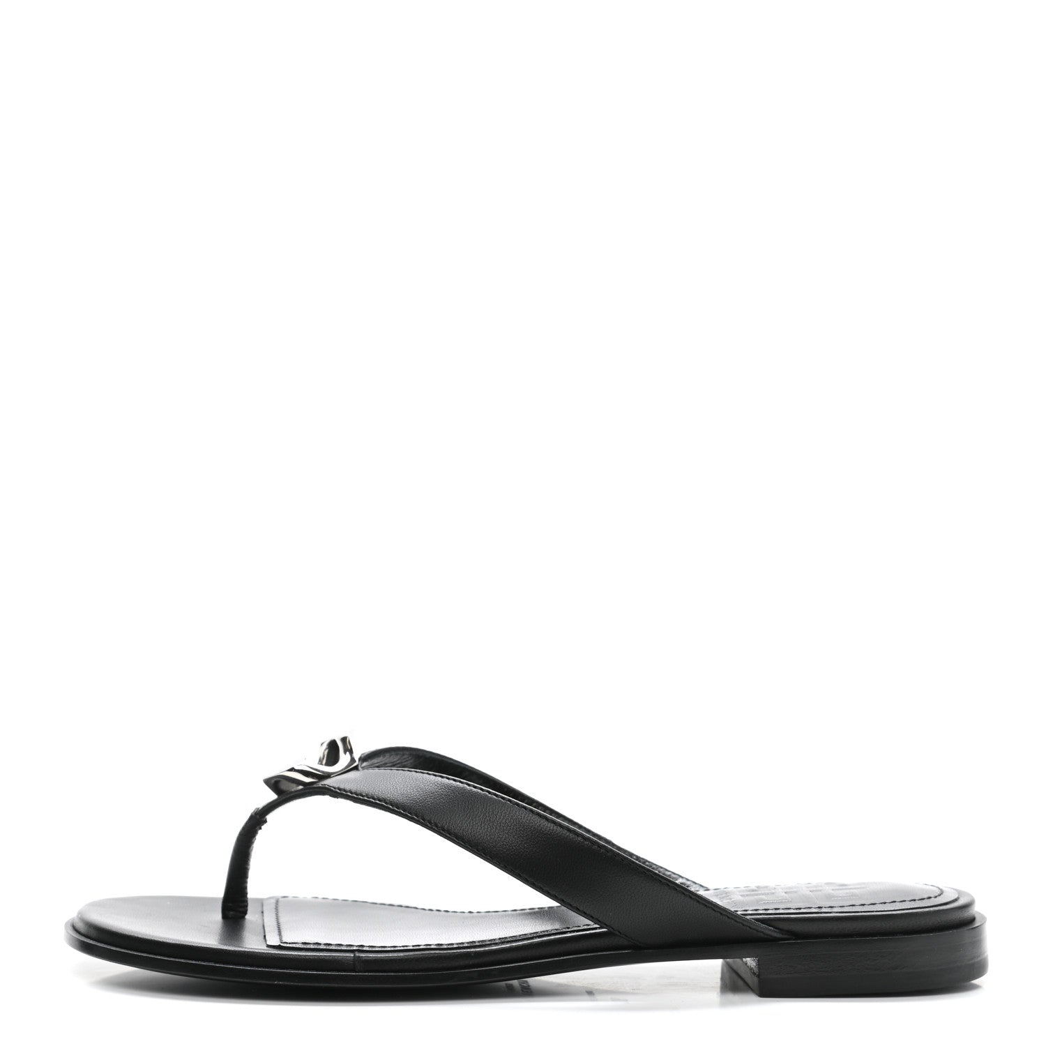 Givenchy Calfskin G Chain Sandals 36 Black 1 of 8