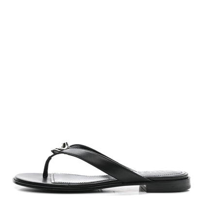 Givenchy Calfskin G Chain Sandals 36 Black 1 of 8