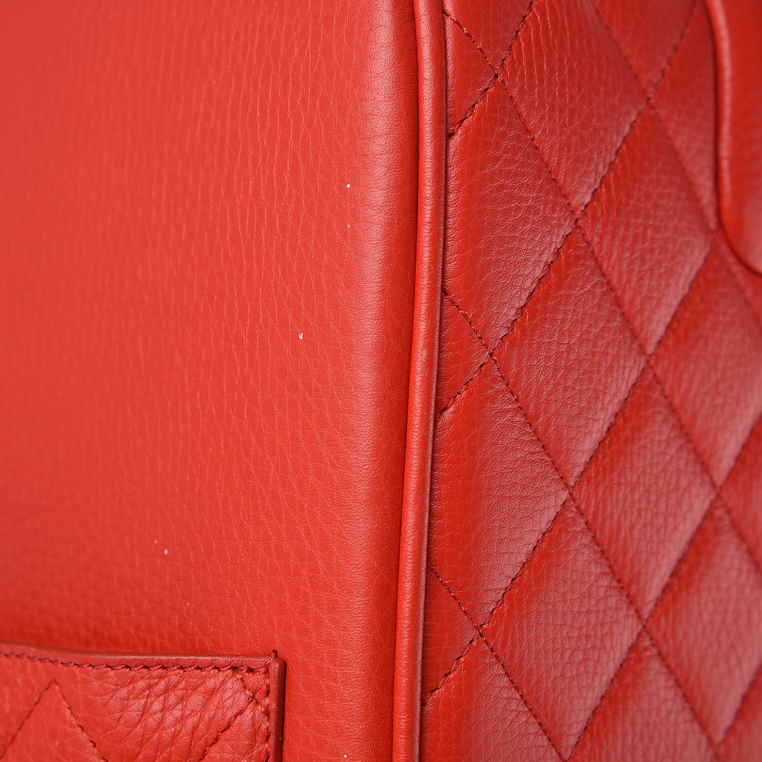 Chanel Calfskin Quilted Coco Case Trolley Red 14 of 16