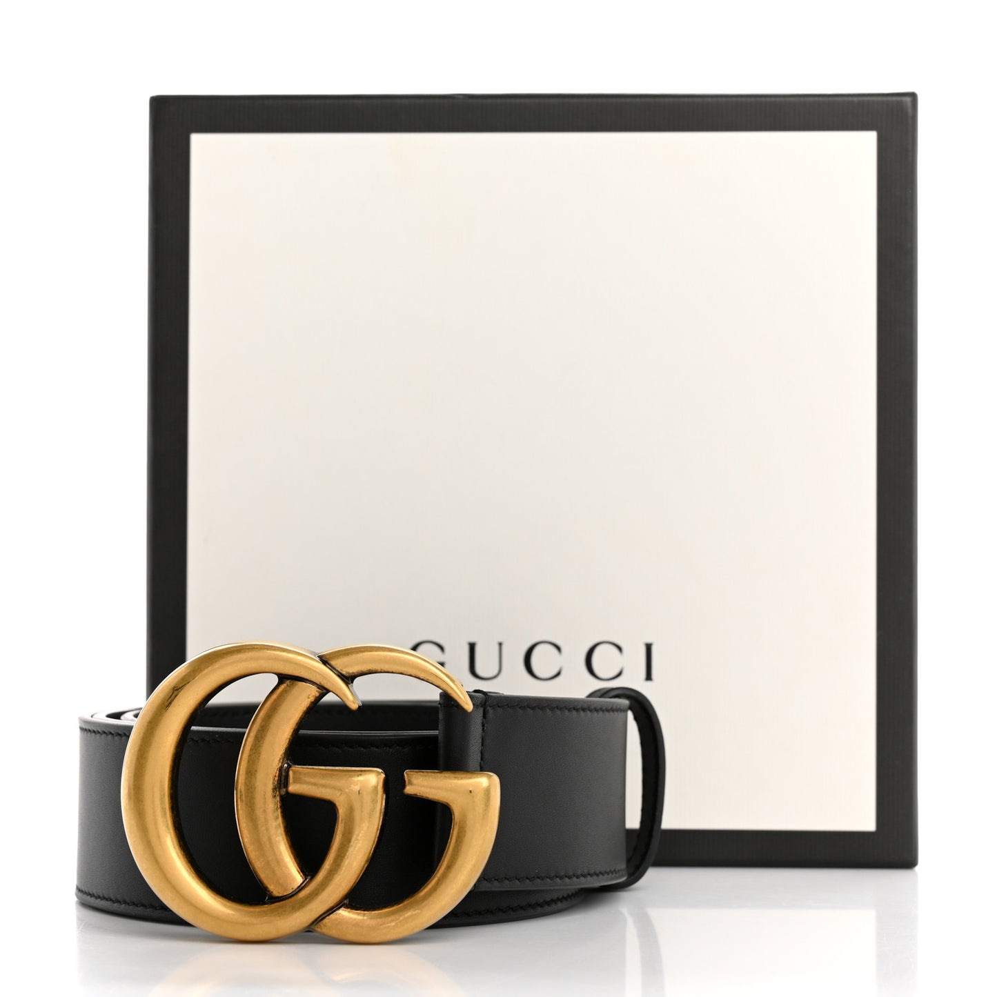Calfskin Double G 40mm Belt 80 32 Black