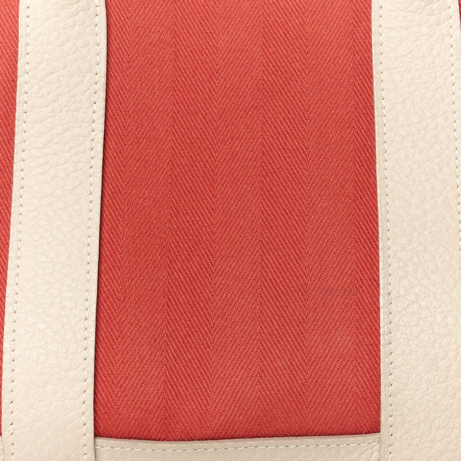 Hermes Grand Chevron Weave Negonda Garden Party 30 TPM Rouge Craie 7 of 9