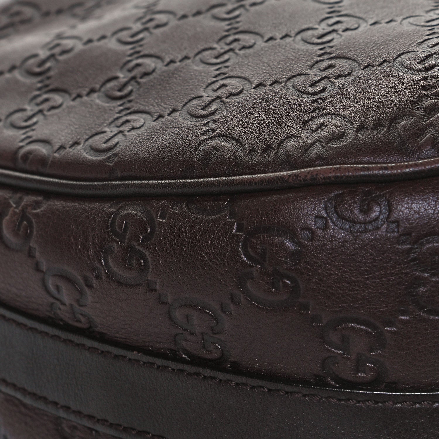 Gucci Guccissima Medium GG Twins Hobo Dark Brown 5 of 14