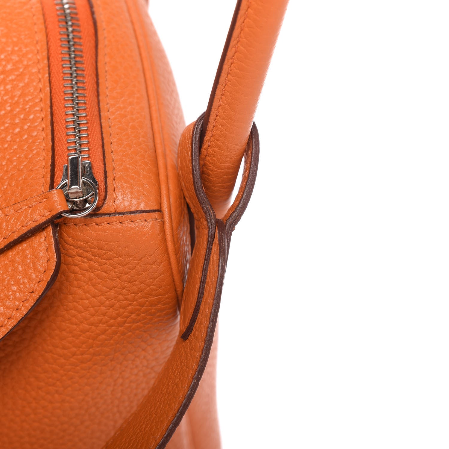 Hermes Taurillon Clemence Lindy 30 Orange 9 of 14