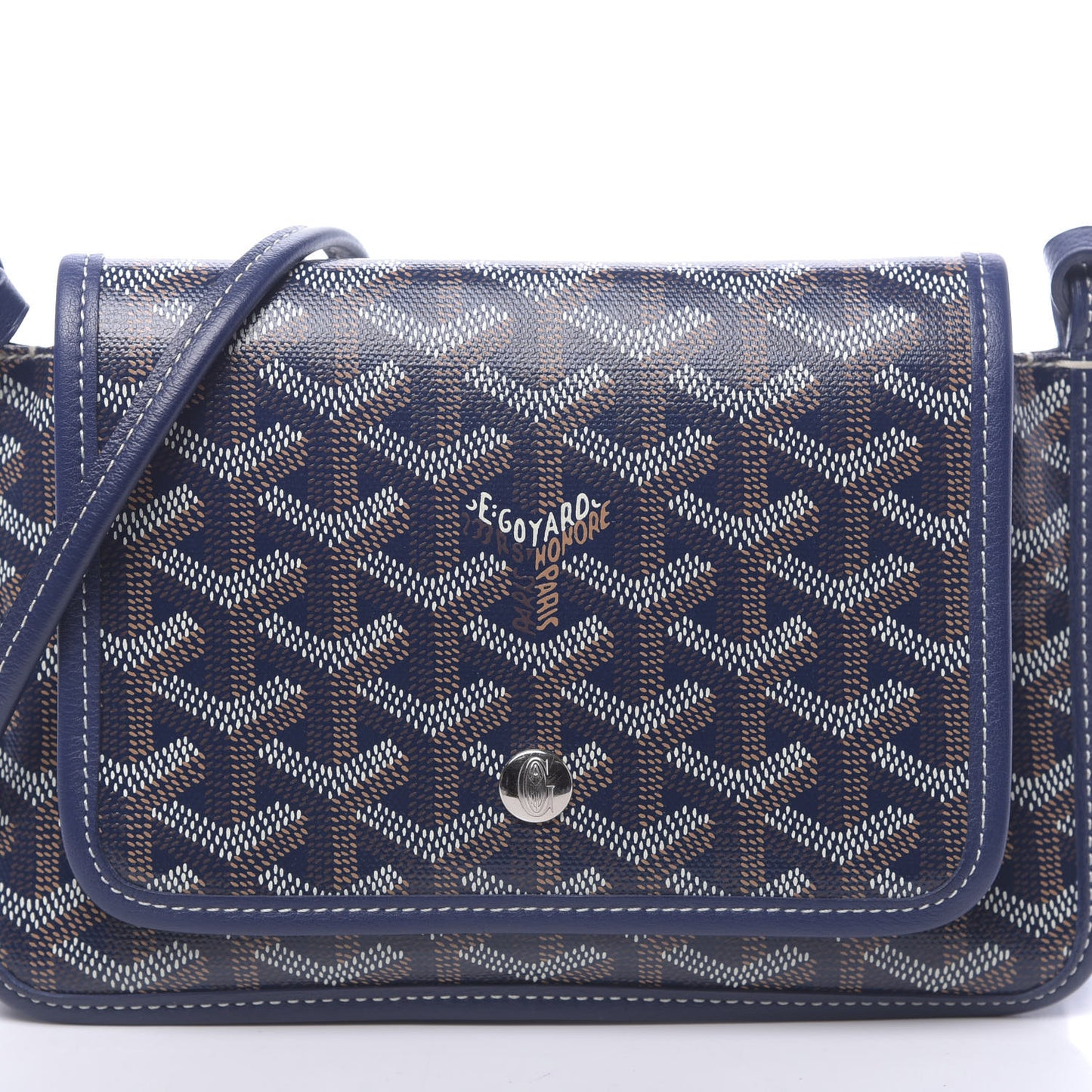 Goyardine Plumet Wallet Clutch Navy