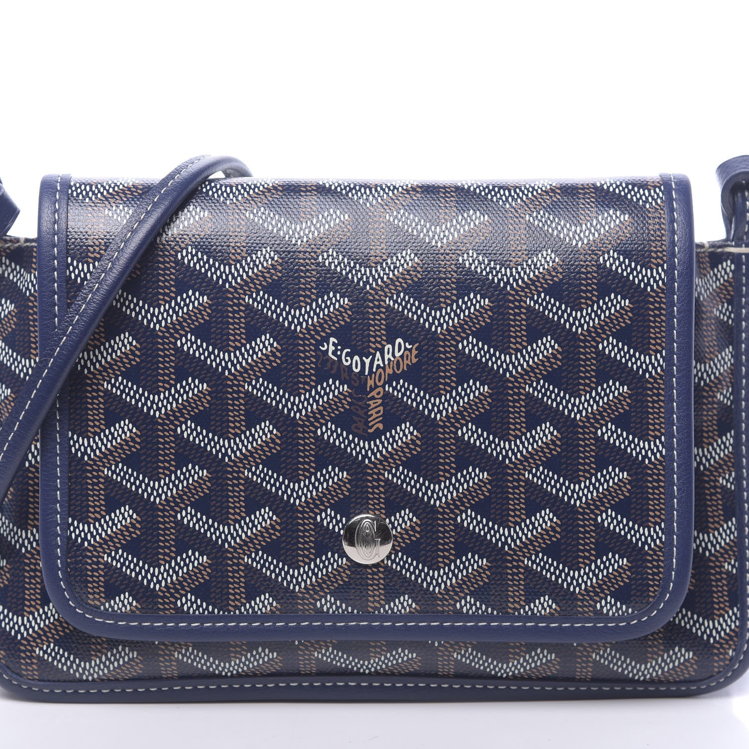Goyard Goyardine Plumet Wallet Clutch Navy 9 of 9