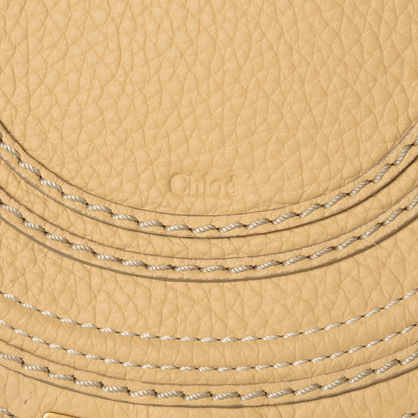 Calfskin Mini Marcie Round Crossbody Bag Sunlight